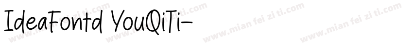 IdeaFontd YouQiTi字体转换